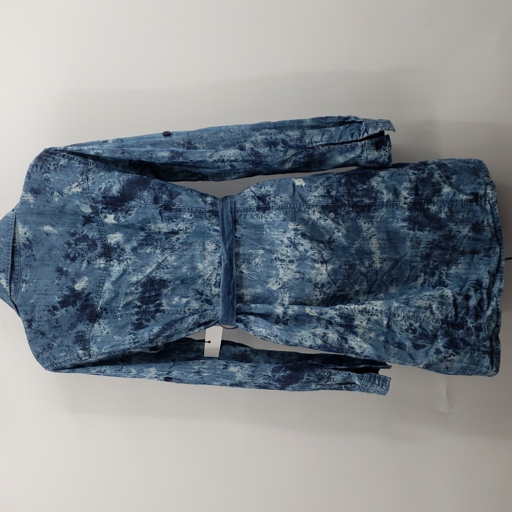 3/$30 Bella dahl seamed utility shirt dress in crystal indigo wash nwt - Picture 10 of 12